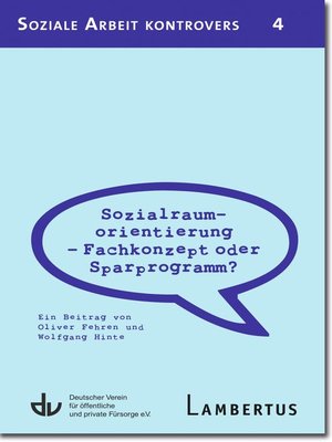 cover image of Sozialraumorientierung--Fachkonzept oder Sparprogramm?